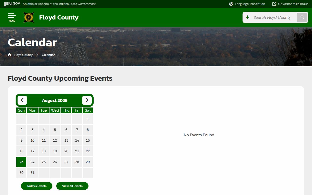 Floyd County general events calendar
